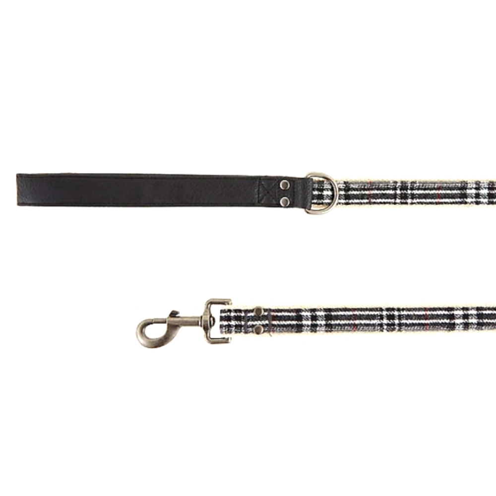 Top Paw® Grey & Black Wool Dog Leash: 4-ft long, 1-in wide